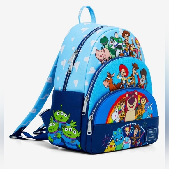 Loungefly Pixar Toy Story Movie Collab Triple Pocket Backpack 🎒 - Picture 2 of 6